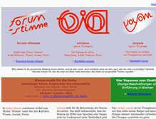 Tablet Screenshot of forum-stimme.de